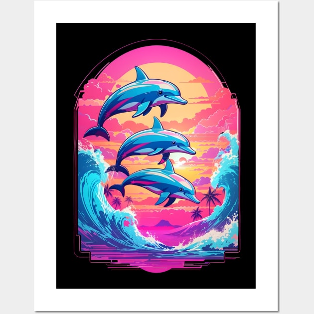 Dolphins Wall Art by Buff Geeks Art